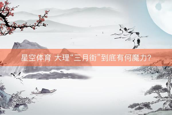 星空体育 大理“三月街”到底有何魔力？