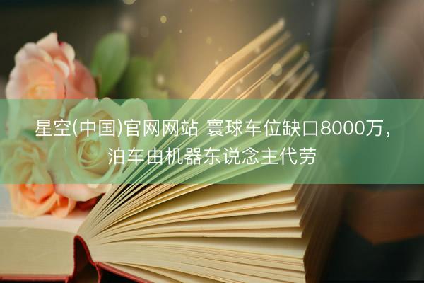 星空(中国)官网网站 寰球车位缺口8000万，泊车由机器东说念主代劳