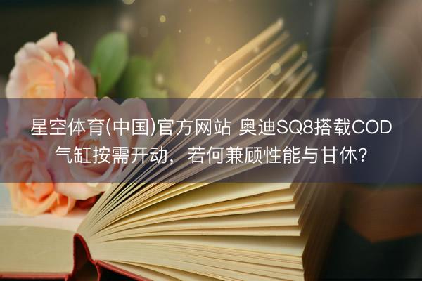 星空体育(中国)官方网站 奥迪SQ8搭载COD气缸按需开动，若何兼顾性能与甘休？