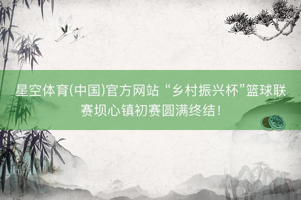 星空体育(中国)官方网站 “乡村振兴杯”篮球联赛坝心镇初赛圆满终结！